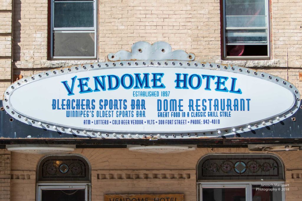 Venodome Hotel Schild von 1897